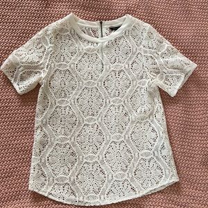 Banana Republic Lace Short Sleeve Shirt